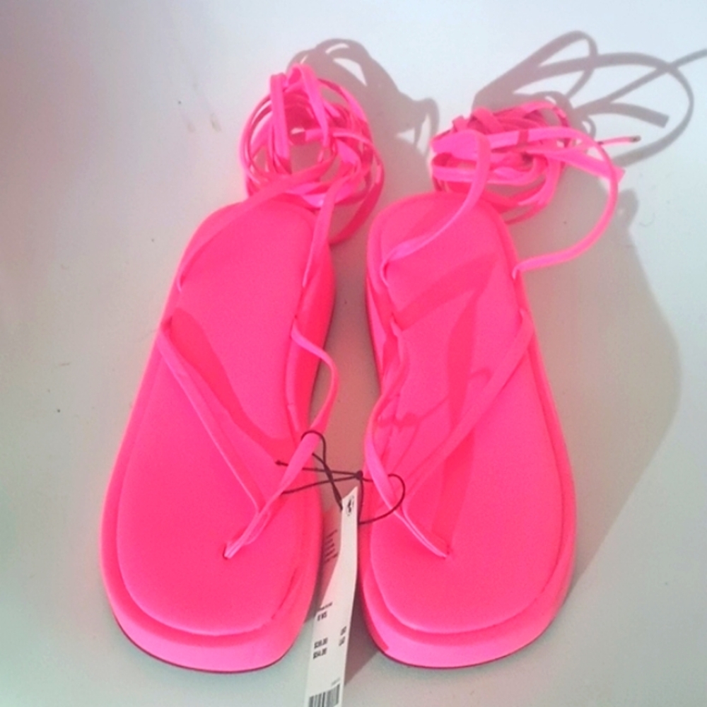 Urban Outfitters Pink Minimalist Sandals
